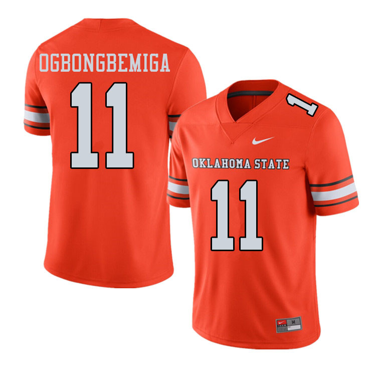 Men #11 Amen Ogbongbemiga Oklahoma State Cowboys College Football Jerseys Sale-Alternate Orange - Click Image to Close